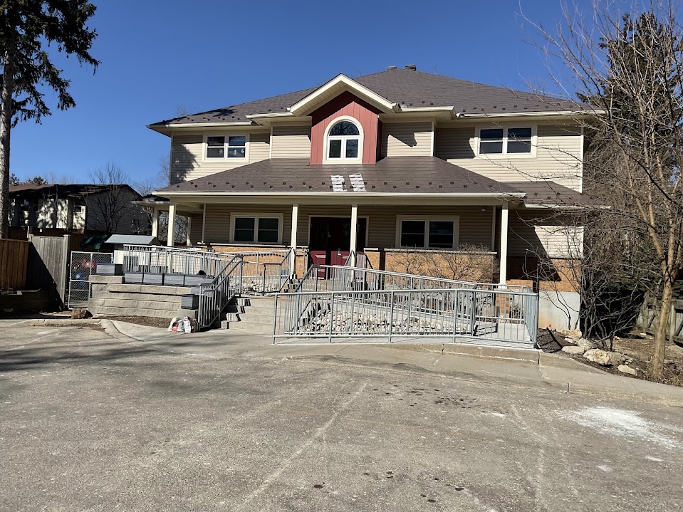 Building 1 exterior front entrance with covered porch